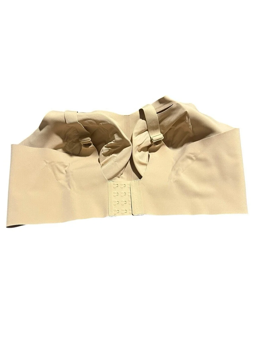 Evelyn Bobbie The Beyond Bra Size 2XL Seamless Wireless Adjustable Tan Comfort